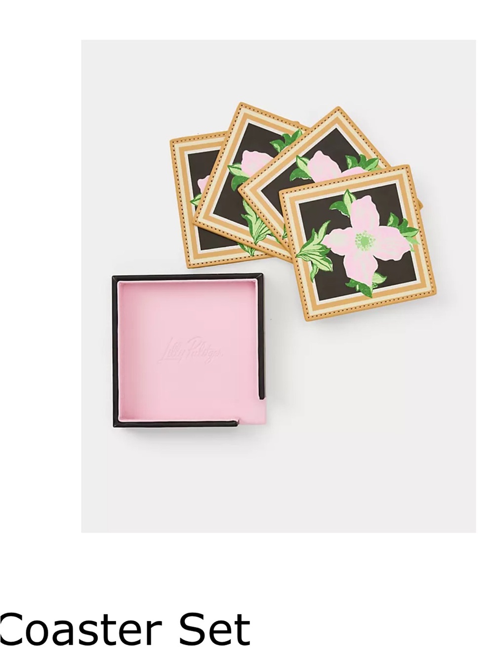 Lilly Pulitzer coasters set of 4 New